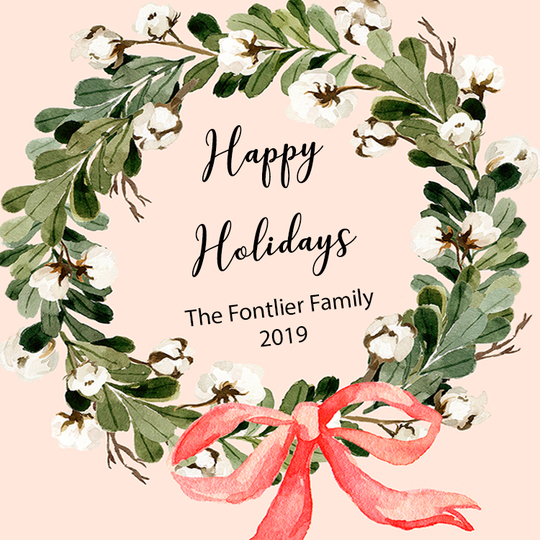 Mistletoe Wreath Square Gift Stickers